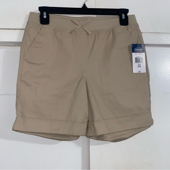 Izod Other - IZOD Schoolwear School Uniform Plus Size Fit Khaki  Shorts 10.5 Plus